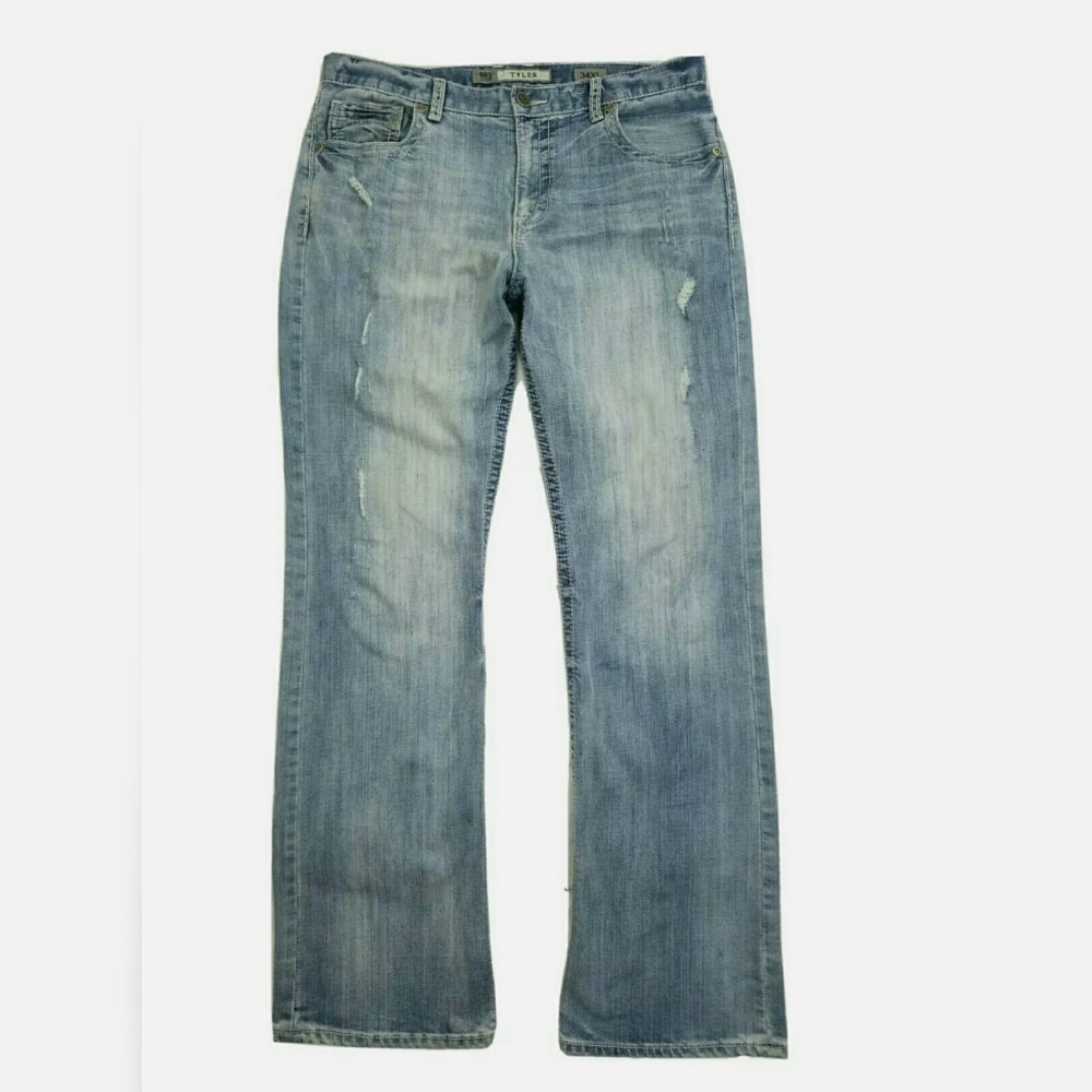 BKE Mens Tyler Jeans Blue Denim Size 36XL Bootcut